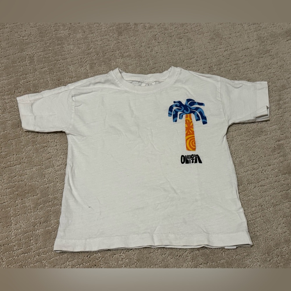 Zara Toddler Boys T-Shirt Big Olita 3T